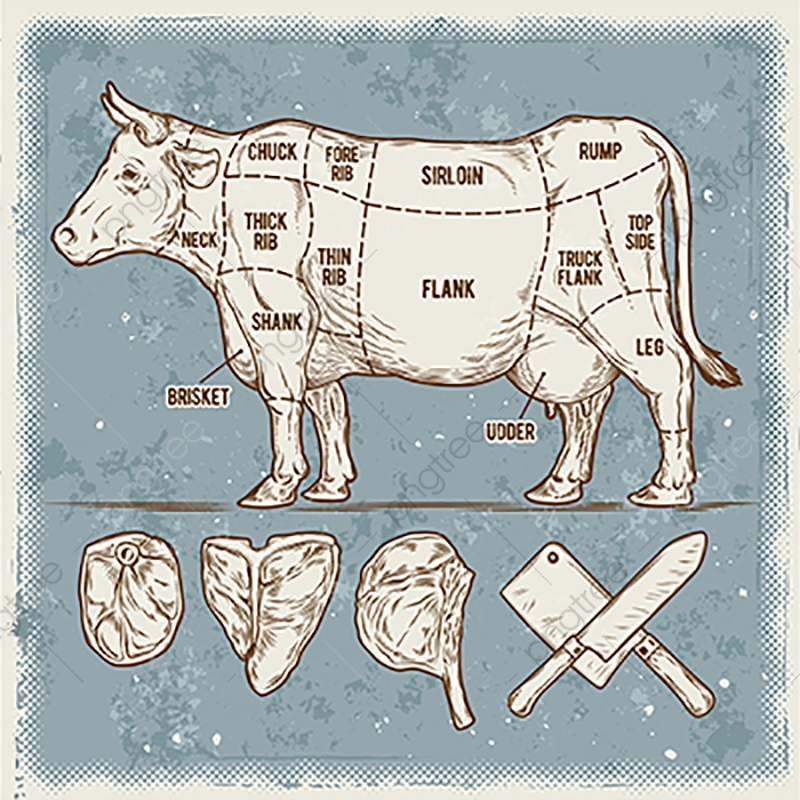 Beef Cow Silhouette Vector at Vectorified.com | Collection of Beef Cow ...