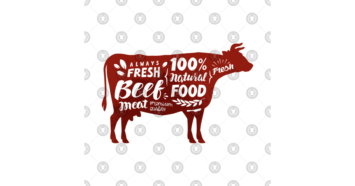 1200x630 Beef Vector Illustration Cow Symbol