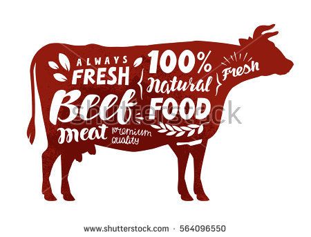 450x343 Cow Symbol Meat, Beef Vector Illustration