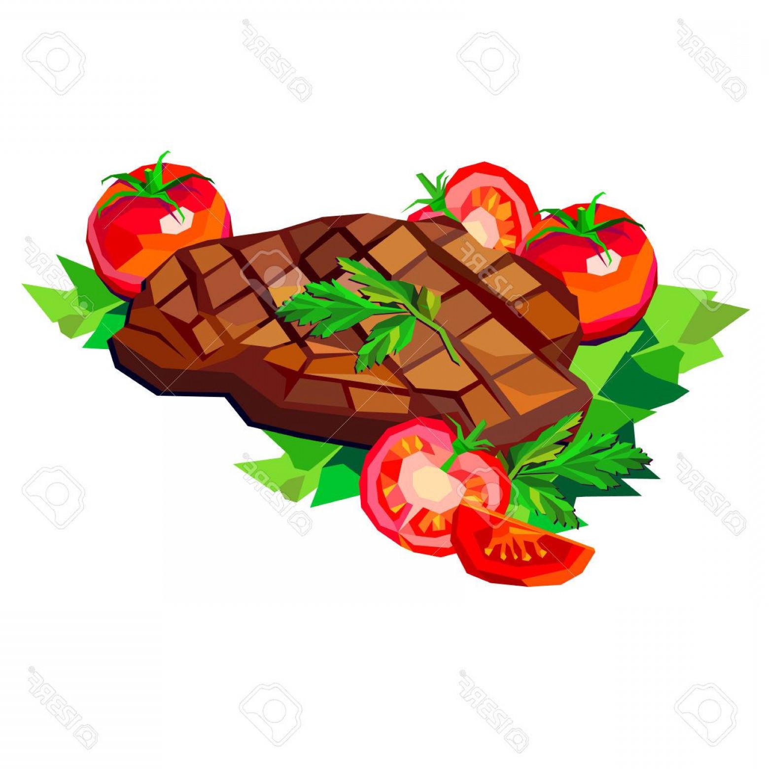 1560x1560 Photostock Vector Steak Beef Vector Meat Food Meal Dinner Grill