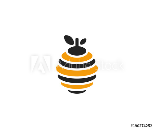 500x417 Hive Logo Template Beehive Vector Design Bee Nest Illustration