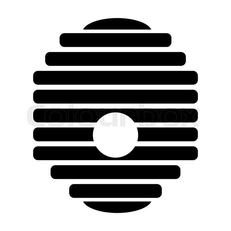 800x800 Hive Solid Icon Beehive Vector Stock Vector Colourbox