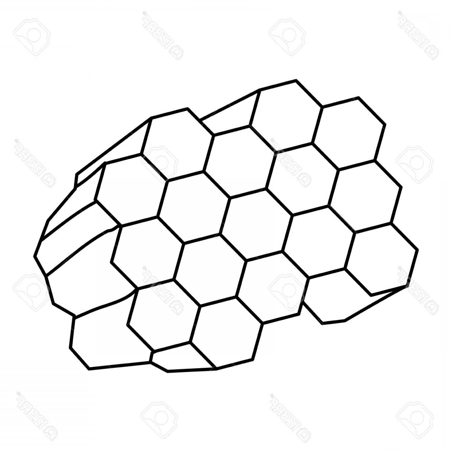 1560x1560 Photostock Vector Honeycomb Cartoon Icon Vector Illustration