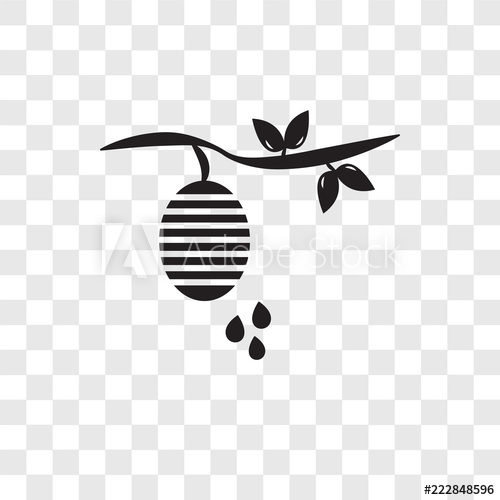 500x500 Beehive Vector Icon Isolated On Transparent Background, Beehive