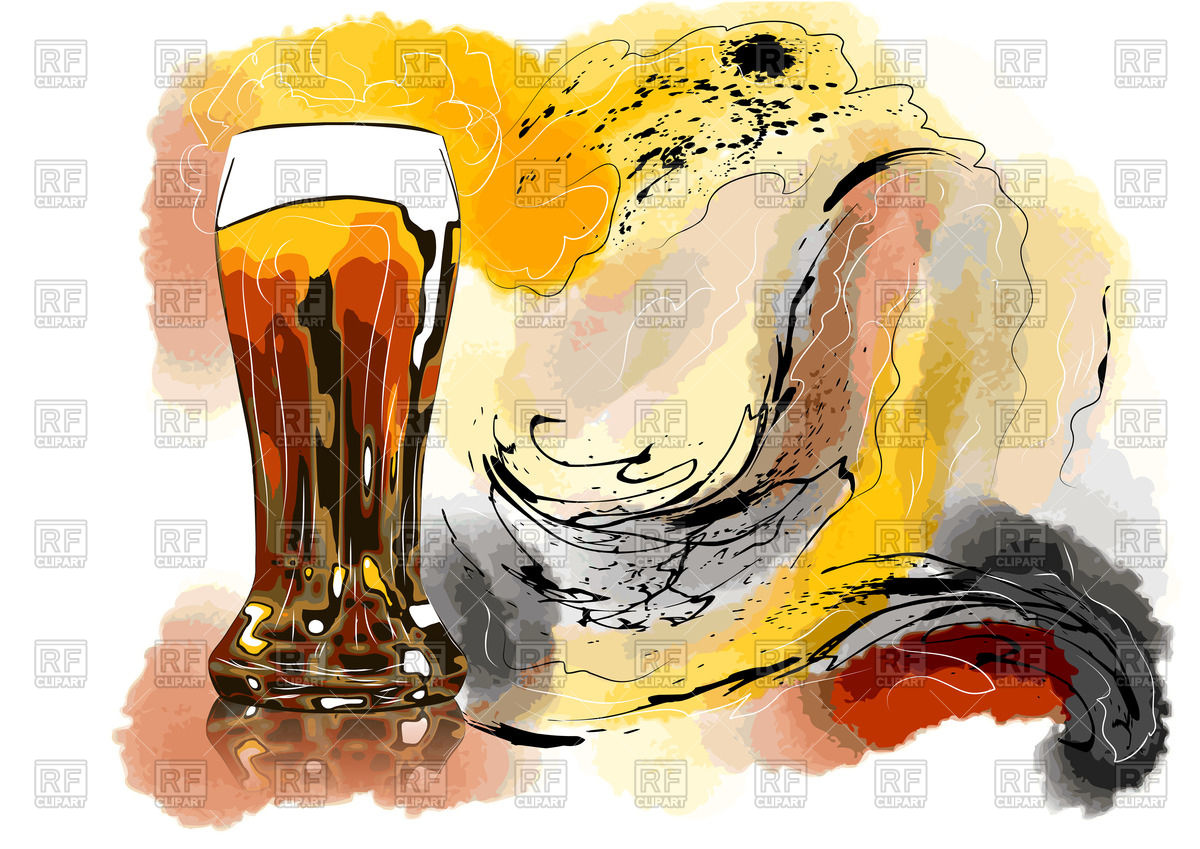 Beer Glass On Abstract Colorful Background Vector Image Of Design 1200x849 Beer Glass On Abstract Colorful Background Vector Image Of Design