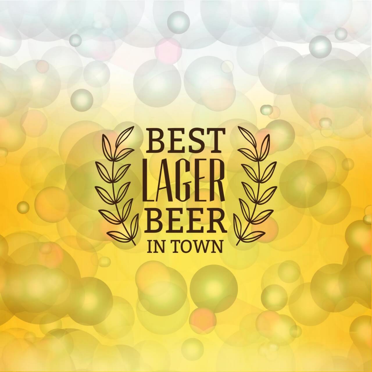 Free Vector Beer Background With Retro Label 1280x1280 Free Vector Beer Background With Retro Label