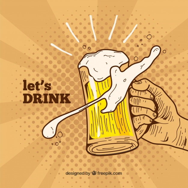 Hand Drawn Beer Background Vector Free Download 626x626 Hand Drawn Beer Background Vector Free Download