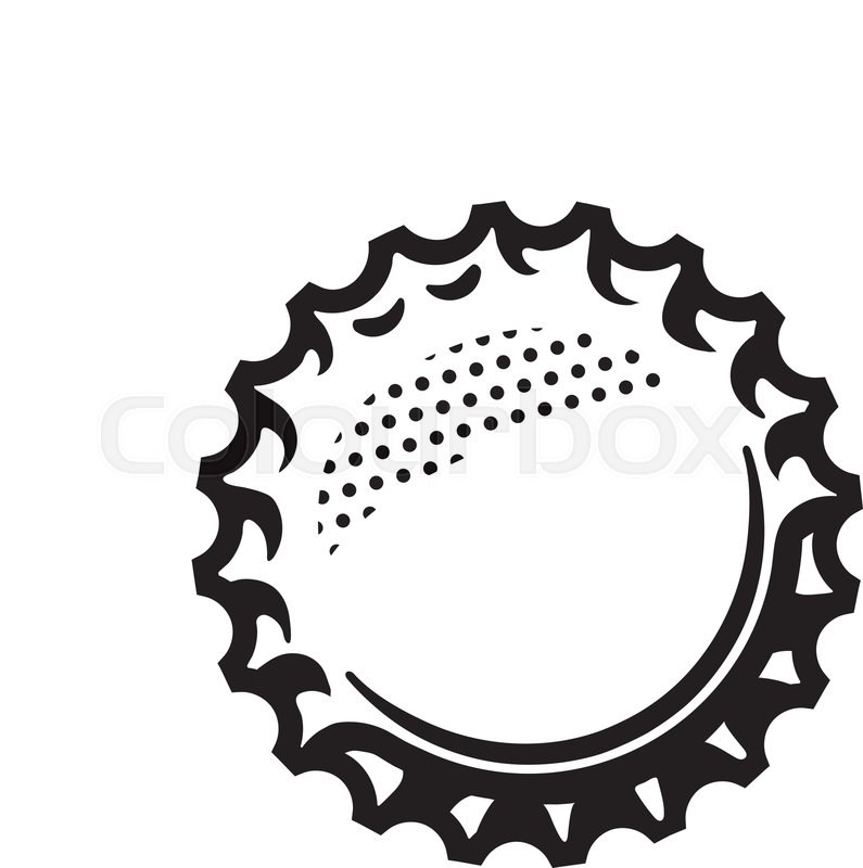 795x800 Beer Bottle Cap Vector Illustration Stock Vector Colourbox
