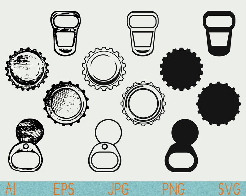 794x635 Bottle Cap Svgundleeer Capdrinksilhouettepngcut Etsy