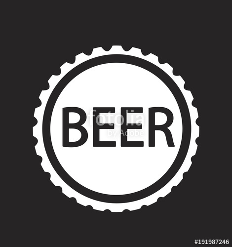 470x500 Vector Beer Bottle Cap Icon Stock Image And Royalty Free Vector