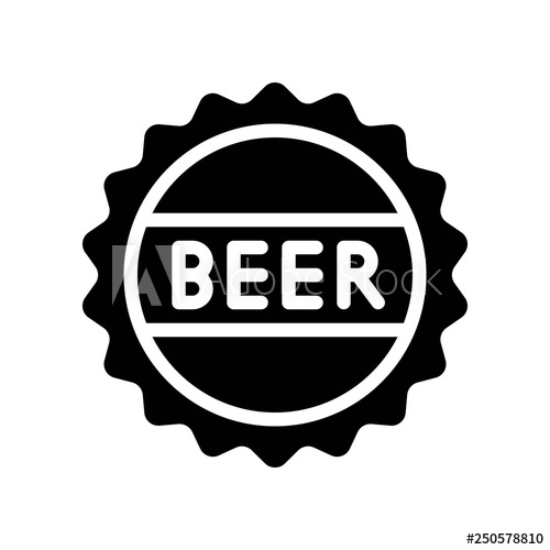500x500 Beer Bottle Cap Vector, Feast Of Saint Patrick Line Icon