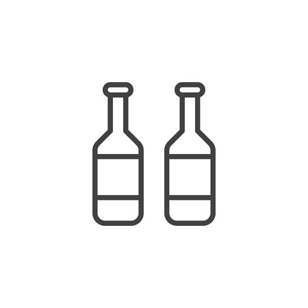 Beer Bottle Outline Icon Linear Style Sign For Mobile Concept 450x450 Beer Bottle Outline Icon Linear Style Sign For Mobile Concept