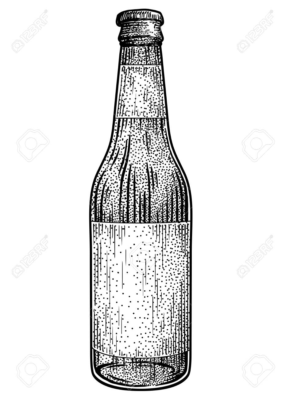 Beer Bottle Line Drawing Sketch Free Vector Broken Outline Easy 919x1300 Beer Bottle Line Drawing Sketch Free Vector Broken Outline Easy
