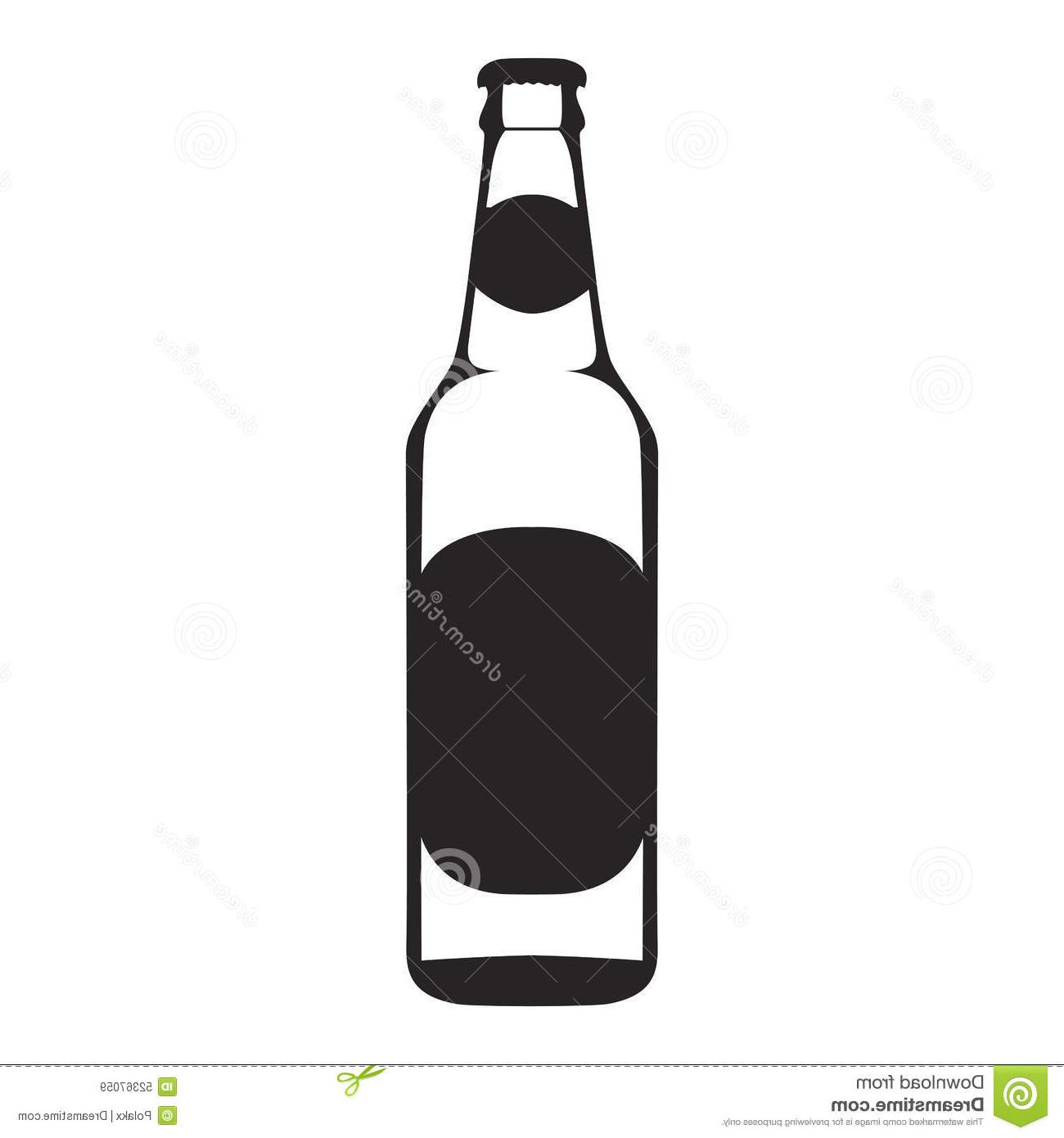 Beer Bottle Silhouette Vector at Vectorified.com | Collection of Beer ...