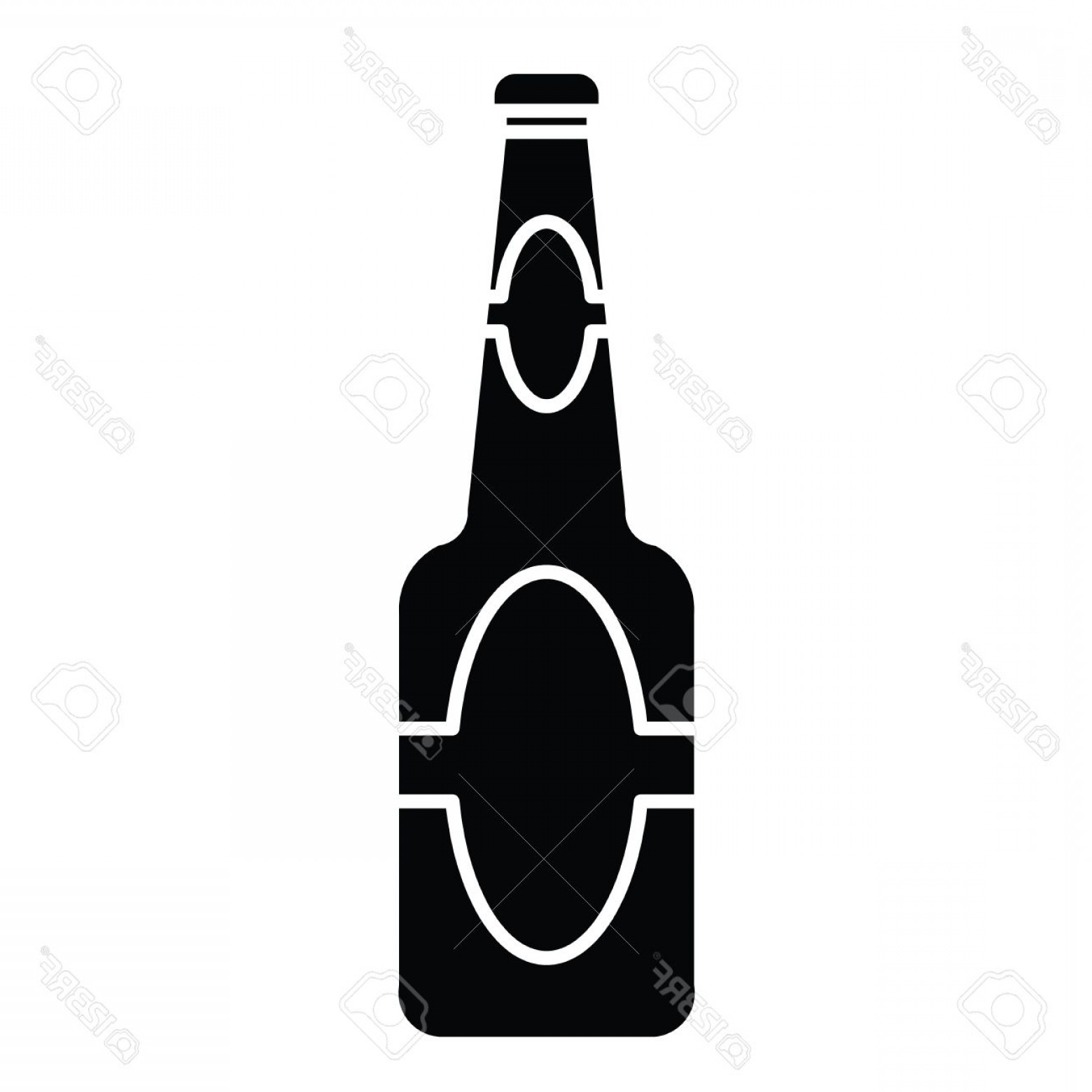 1560x1560 Photostock Vector Silhouette Of Beer Bottle Vector Soidergi