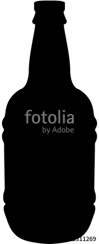 204x500 Beer Bottle Silhouette Stock Image And Royalty Free Vector