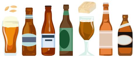 459x200 Beer Bottle Free Vector Art