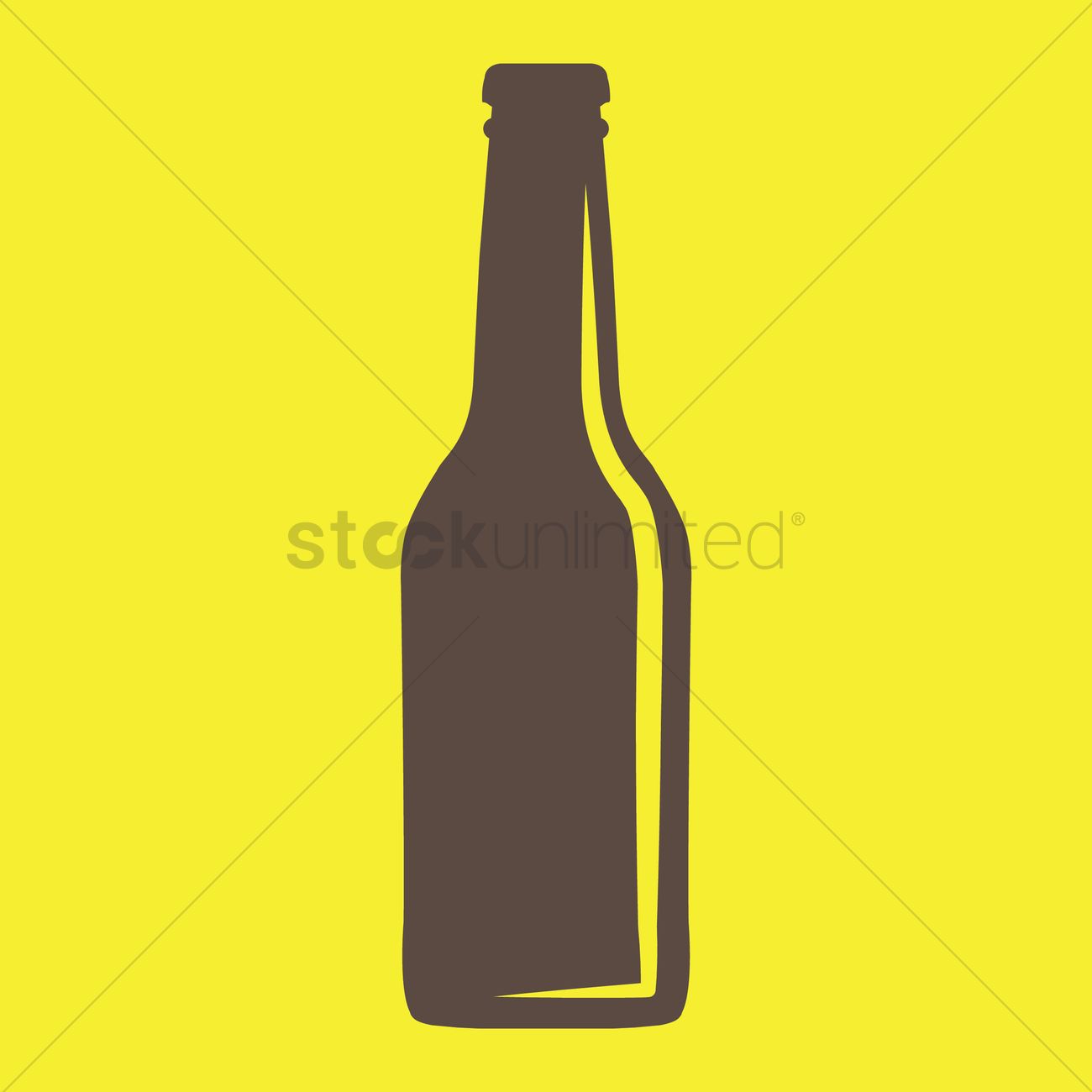 1300x1300 Beer Bottle Vector Image