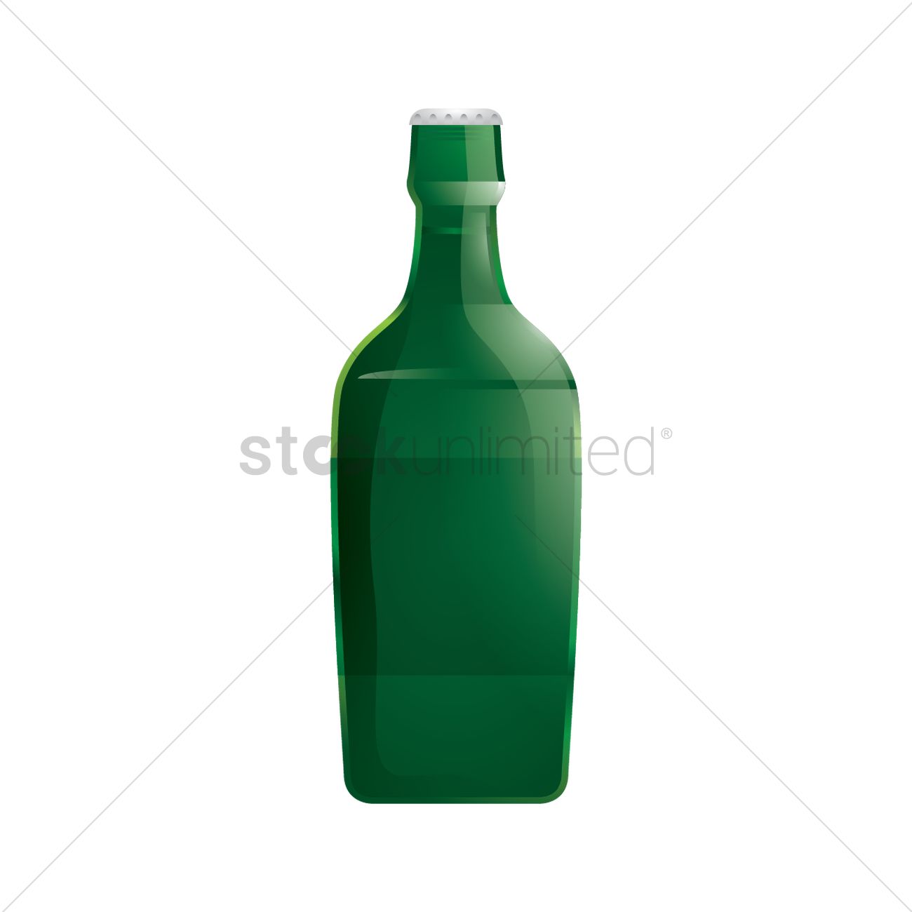 1300x1300 Beer Bottle Vector Image