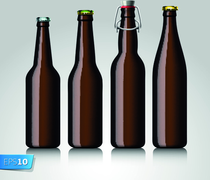 428x368 Beer Bottle Free Vector Download
