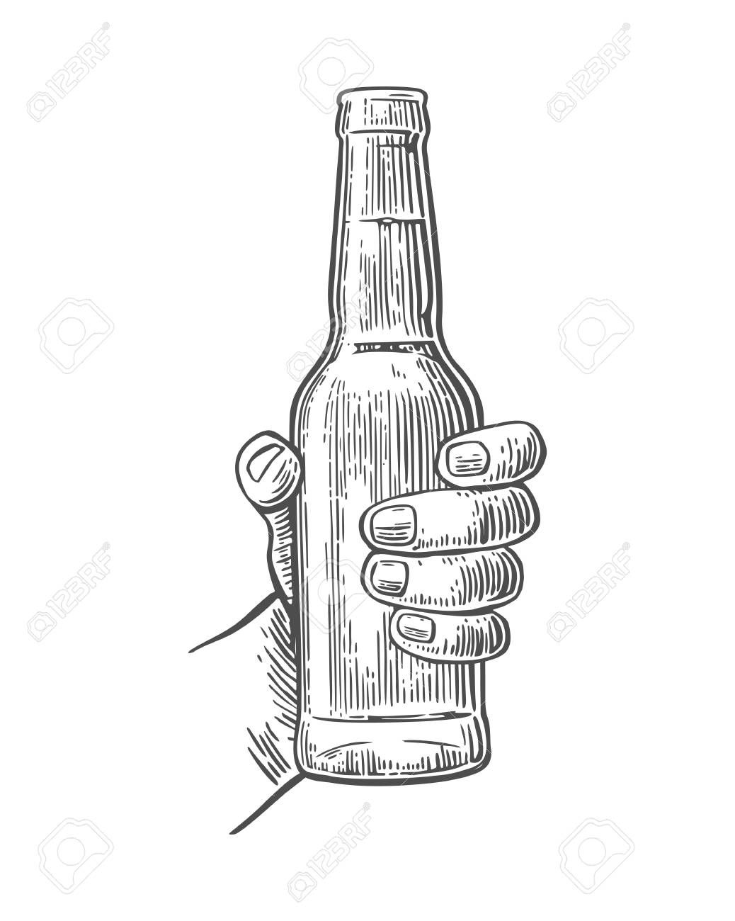 1038x1300 Image Result For Man Holding Beer Bottle Vector T Shirts