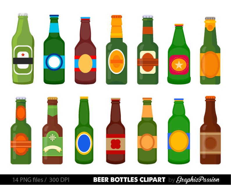 794x639 Beer Bottle Clip Art Beer Clipart Beer Vector Digital Clip Art Etsy
