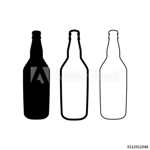 500x500 Beer Bottle Vector Icons