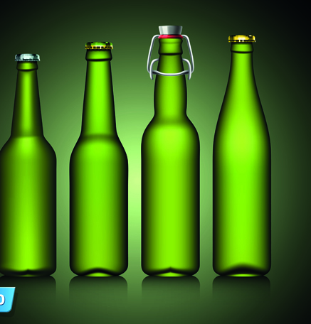 Different Beer Bottle Design Elements Vector Free Download 437x456 Different Beer Bottle Design Elements Vector Free Download