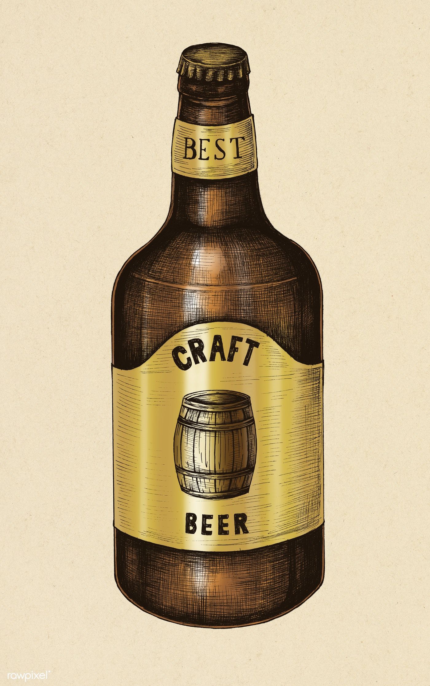Download Premium Illustration Of Hand Drawn Craft Beer Bottle 1400x2231 Download Premium Illustration Of Hand Drawn Craft Beer Bottle