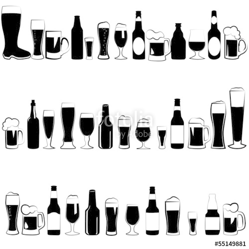 Beer Glasses Beer Bottle Stock Image And Royalty Free Vector 500x500 Beer Glasses Beer Bottle Stock Image And Royalty Free Vector