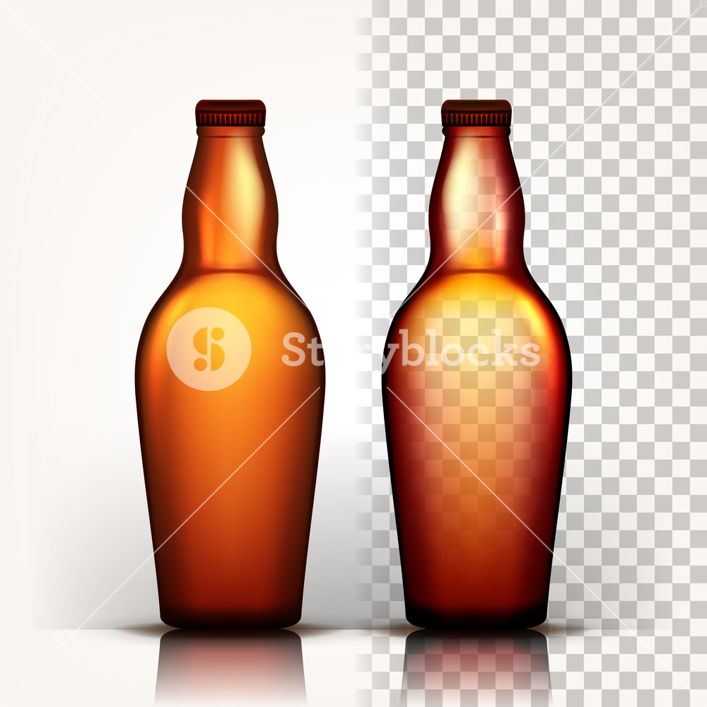 1000x1000 Beer Bottle Vector Oktoberfest Brew Alcoholic Sign Brown