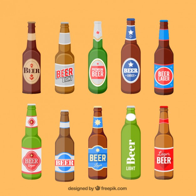 Beer Bottle Vector Free Download at Vectorified.com | Collection of ...