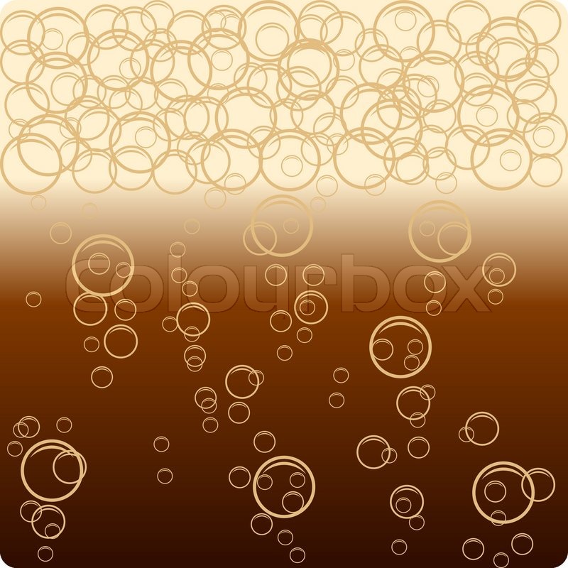 800x800 Dark Beer And Bubbles Vector Stock Vector Colourbox