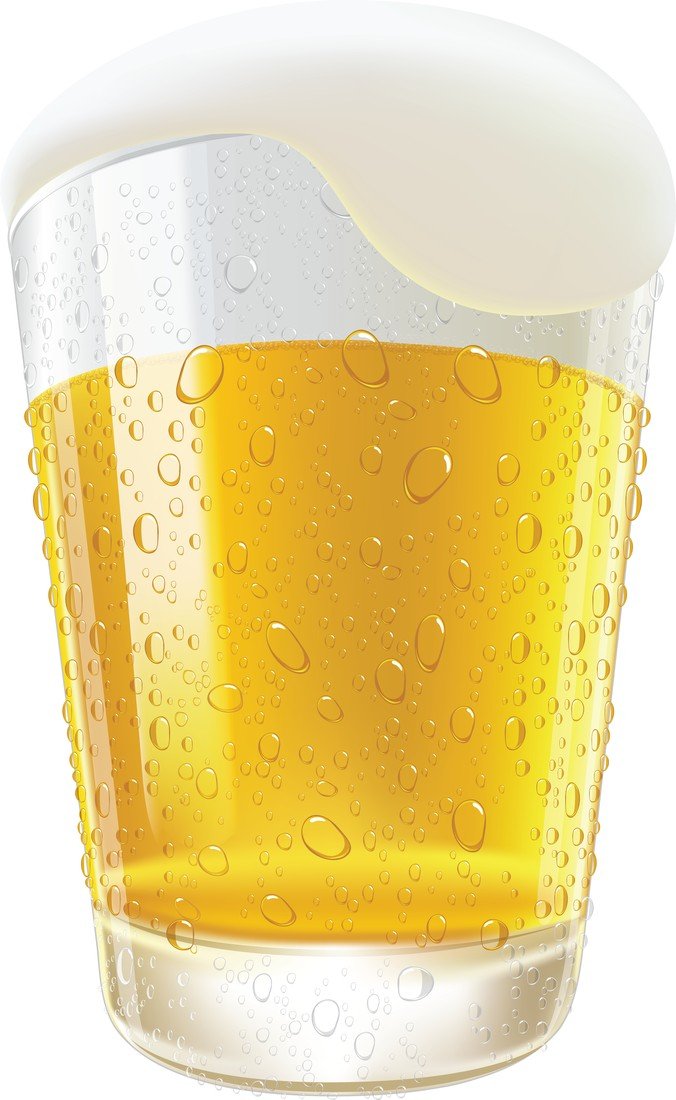 676x1100 Free Lifelike Beer Glasses And Beer Bubbles Files, Vectors