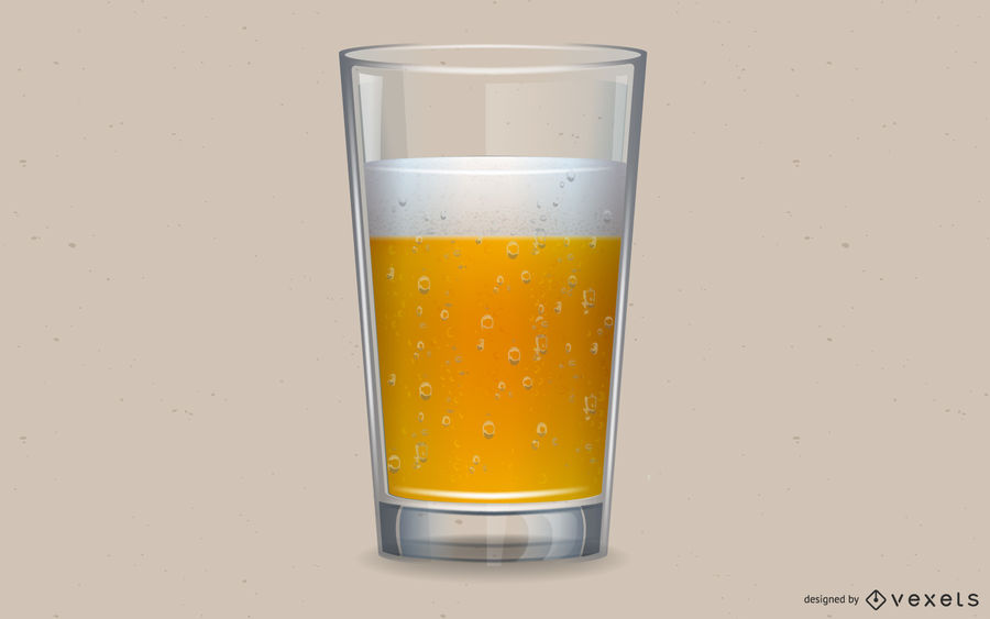 900x563 Lifelike Beer Glasses And Beer Bubbles Vector Graphic