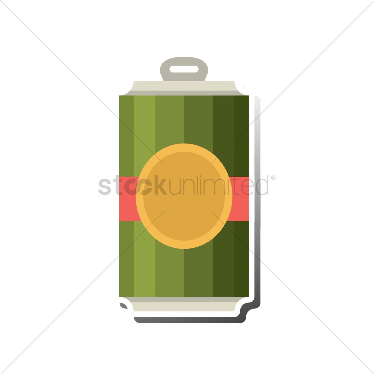 1300x1300 Beer Can Vector Image