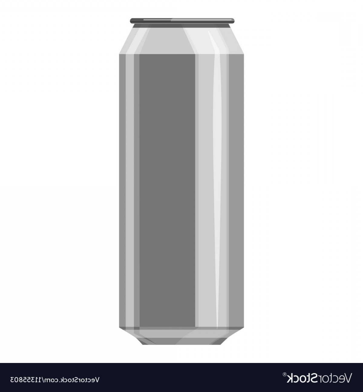 1200x1296 Aluminum Beer Can Icon Gray Monochrome Style Vector Createmepink