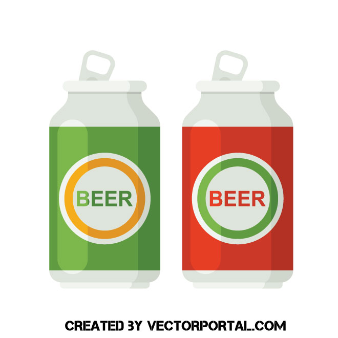 660x660 Beer Cans Clip Art
