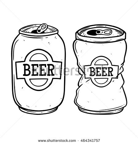 450x470 Clipart Beer Can