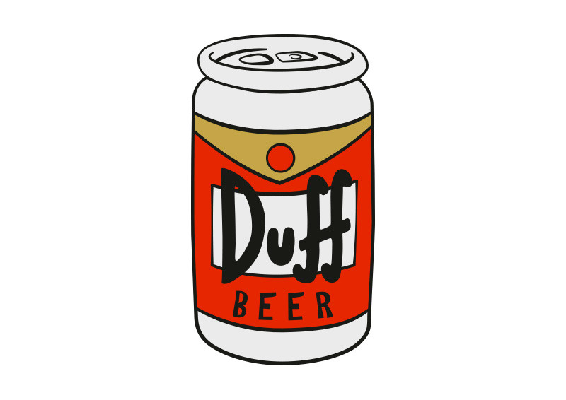 800x566 Duff Beer Free Vector Illustration