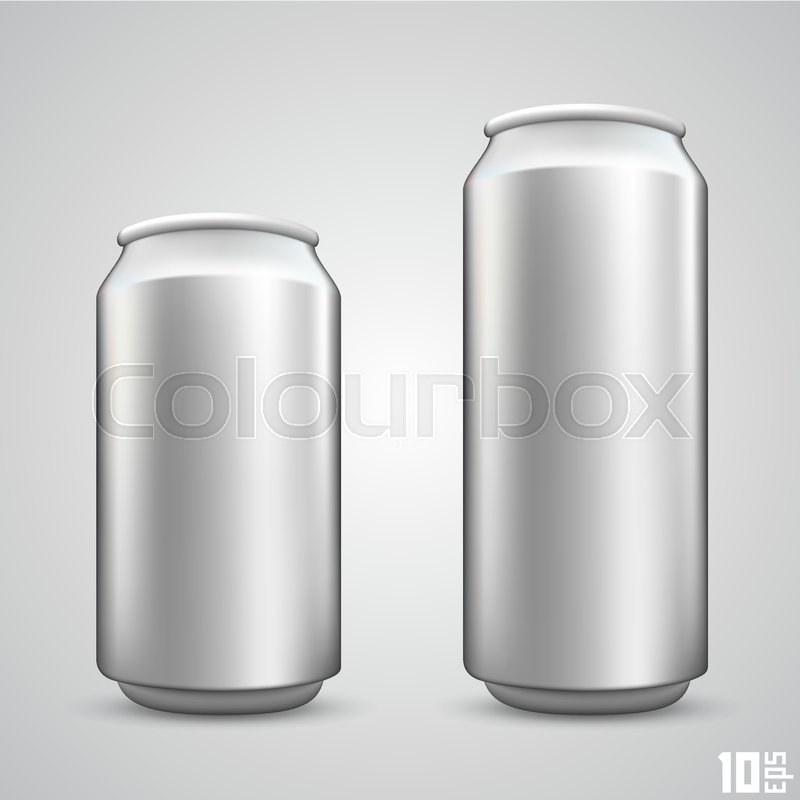 800x800 Large And Small Beer Can Set Art Stock Vector Colourbox