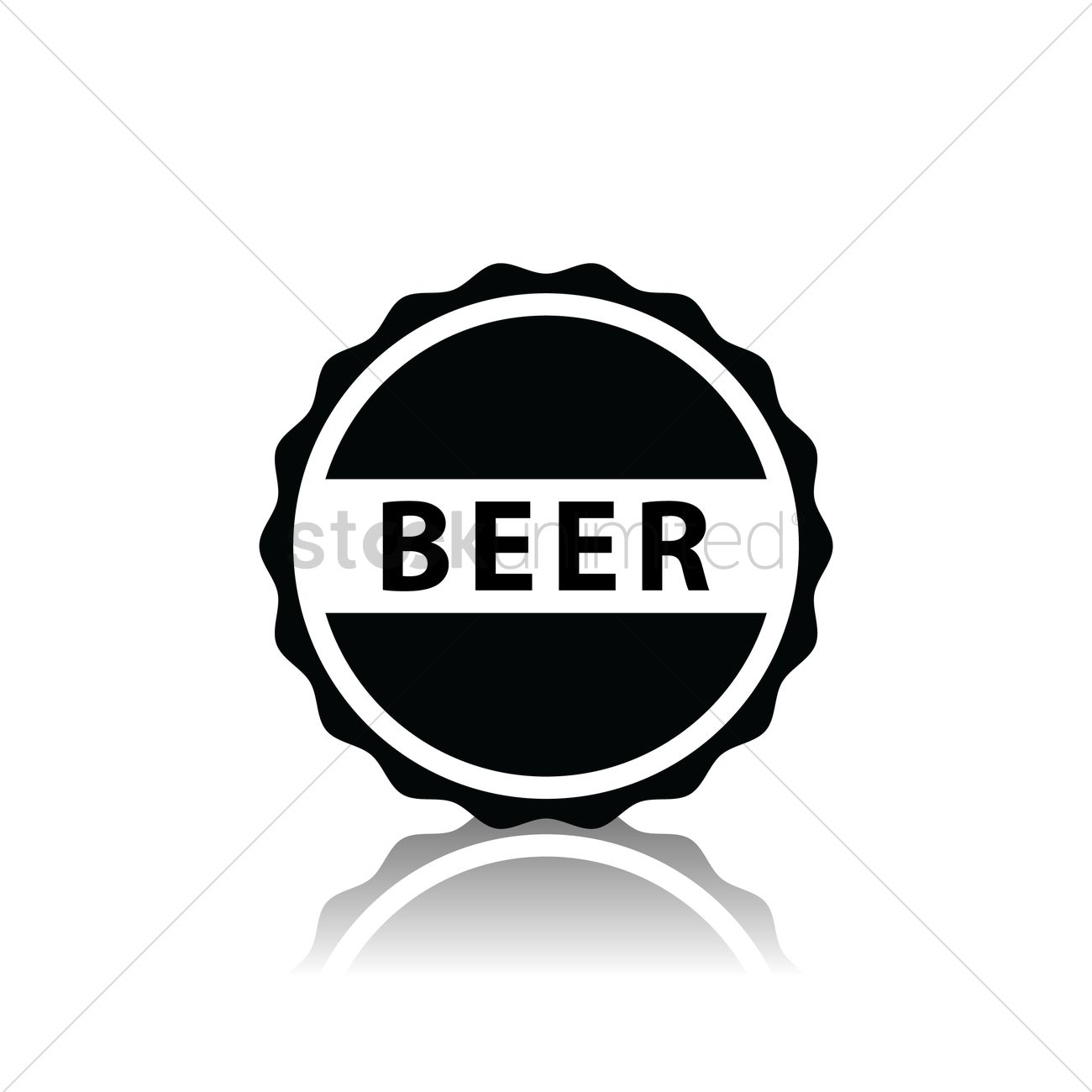 1300x1300 Beer Bottle Cap Vector Image