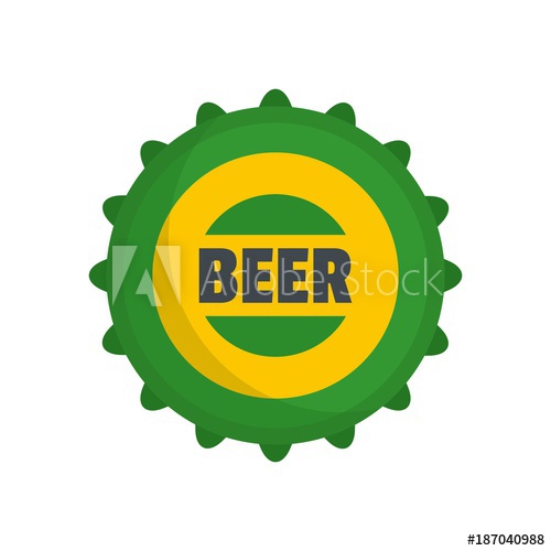500x500 Beer Cap Icon Flat Illustration Of Beer Cap Vector Icon Isolated