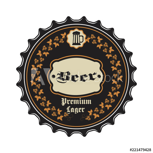500x500 Beer Cap Vector Icon