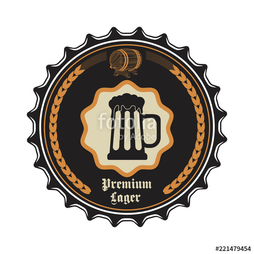 500x500 Beer Cap Vector Icon Stock Image And Royalty Free Vector