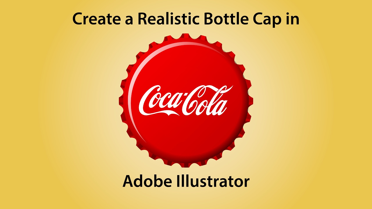 1280x720 Create A Realistic Bottle Cap Design In Illustrator