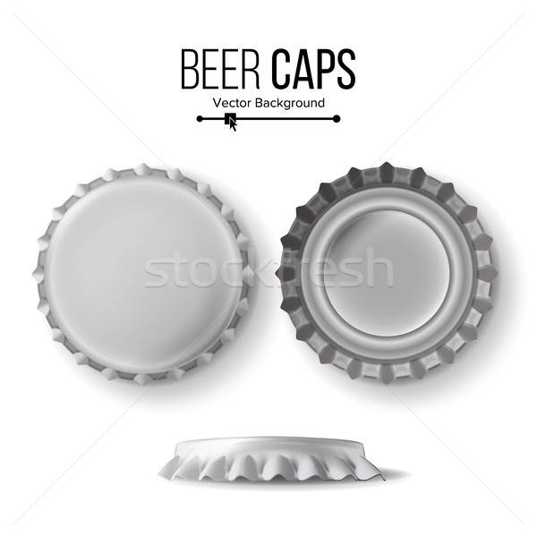 600x600 Beer Cap Vector Cap Side Top Back View For Branding Close Up