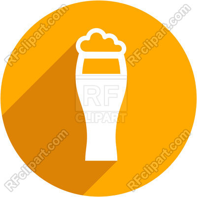 400x400 Beer Glass With Foam Icon Vector Image Of Food And Beverages