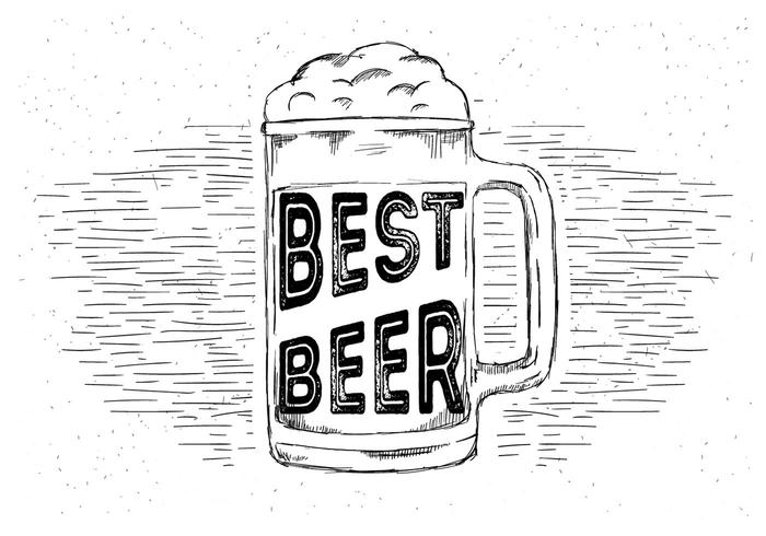 700x490 Free Hand Drawn Vector Beer