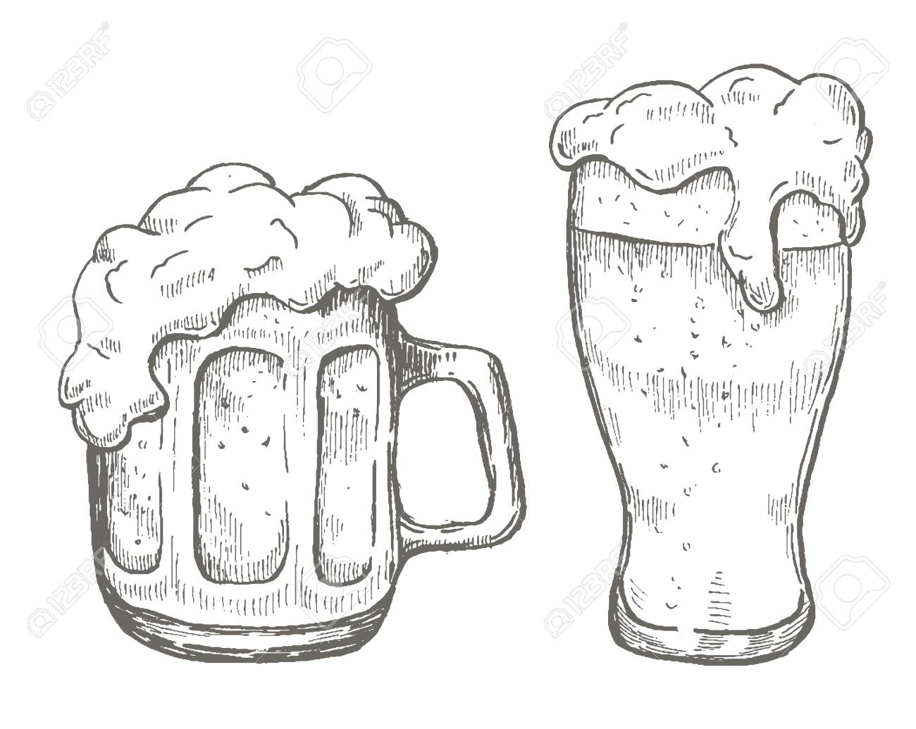 1300x1035 Mug Drawing Vector Ideas Coffee Images Beer On Cake Free